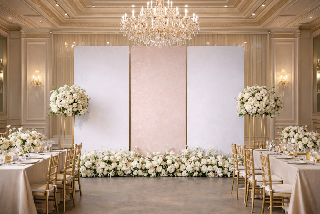 1 Day Rental: Wrinkle-Resistant & Non-Reflective Backdrop (Ivory Plaster)