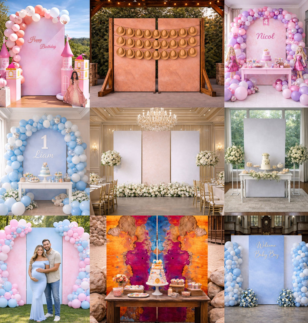 1 Day Rental: Wrinkle-Resistant & Non-Reflective Backdrop (Desert Mosaic)