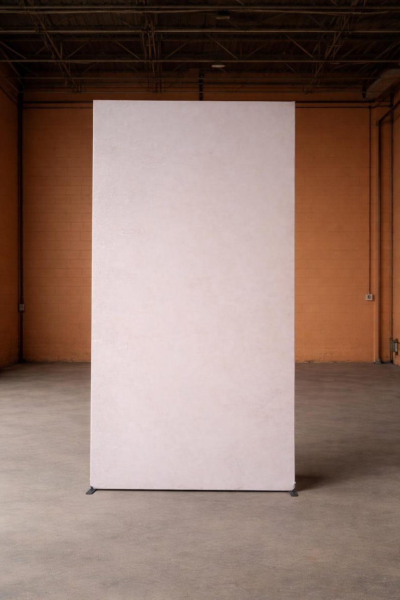 1 Day Rental: Wrinkle-Resistant & Non-Reflective Backdrop (Ivory Plaster)