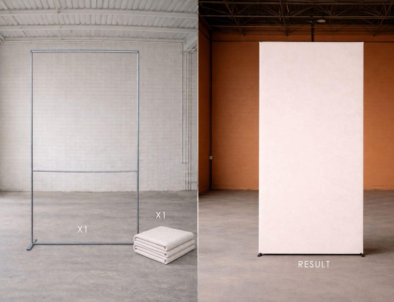 1 Day Rental: Wrinkle-Resistant & Non-Reflective Backdrop (Ivory Plaster)