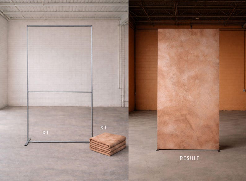 Wrinkle-Resistant & Non-Reflective Backdrop (Terracotta Cloud)