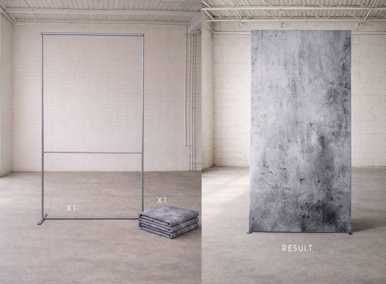 Wrinkle-Resistant & Non-Reflective Backdrop (Silver Smoke)