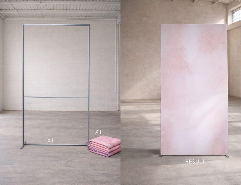 Wrinkle-Resistant & Non-Reflective Backdrop (Rose Veil)